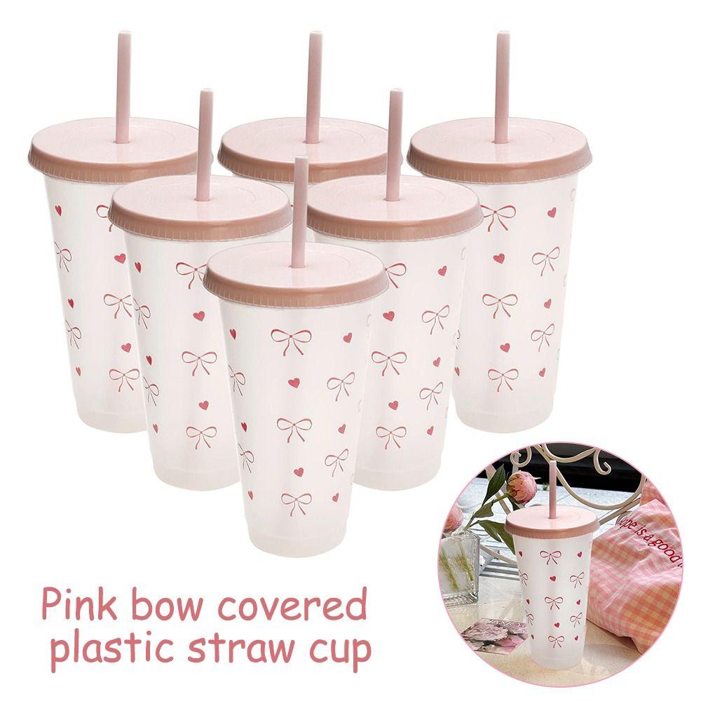 1/4/6Pcs  24oz/700ml With Lids Sippy Summer Sippy Cup Large Capacity Water Cup Drinking Kettle