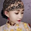 Breathable Floral Embroidery Lace Turban Cap for Women