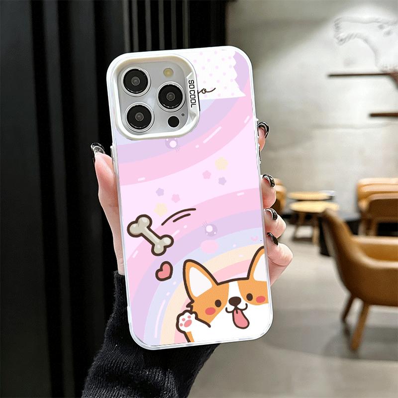 

Corgi Dog Cute Soft Phone Case for iPhone 15 16 17 Pro Max 17Air 16E 14 Plus 13 12 Mini Shockproof Cover Back Shell iPhone 14 Pro