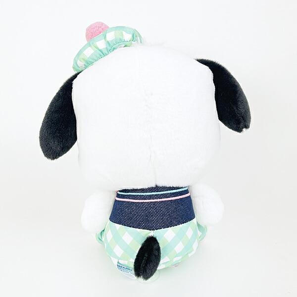 Sanrio Pochacco Gingham Denim Plush (S) Sanrio