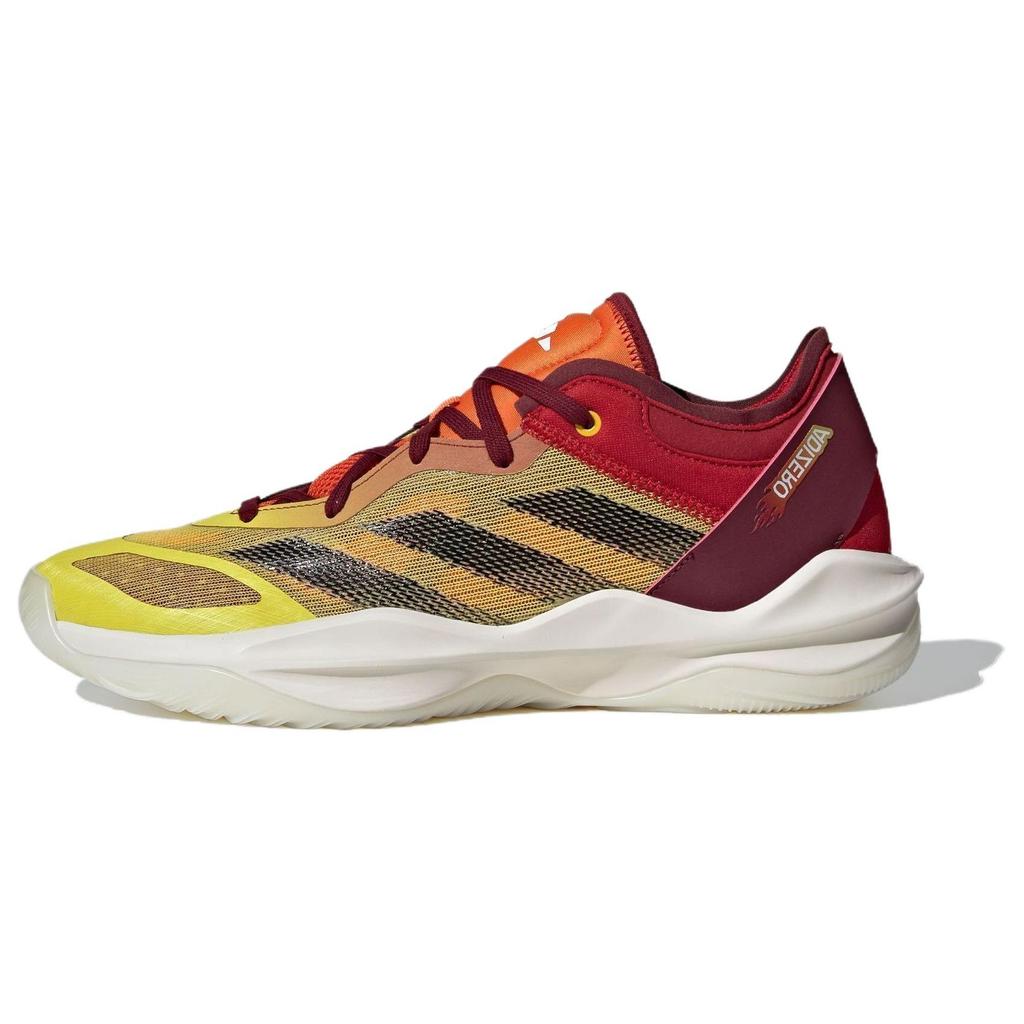 Adidas Adizero Select 2.0 Round Toe Lace-Up Performance Shock Absorption Breathable Low-Top Basketball Shoes Unisex Sneaker Orange Yellow IF9354