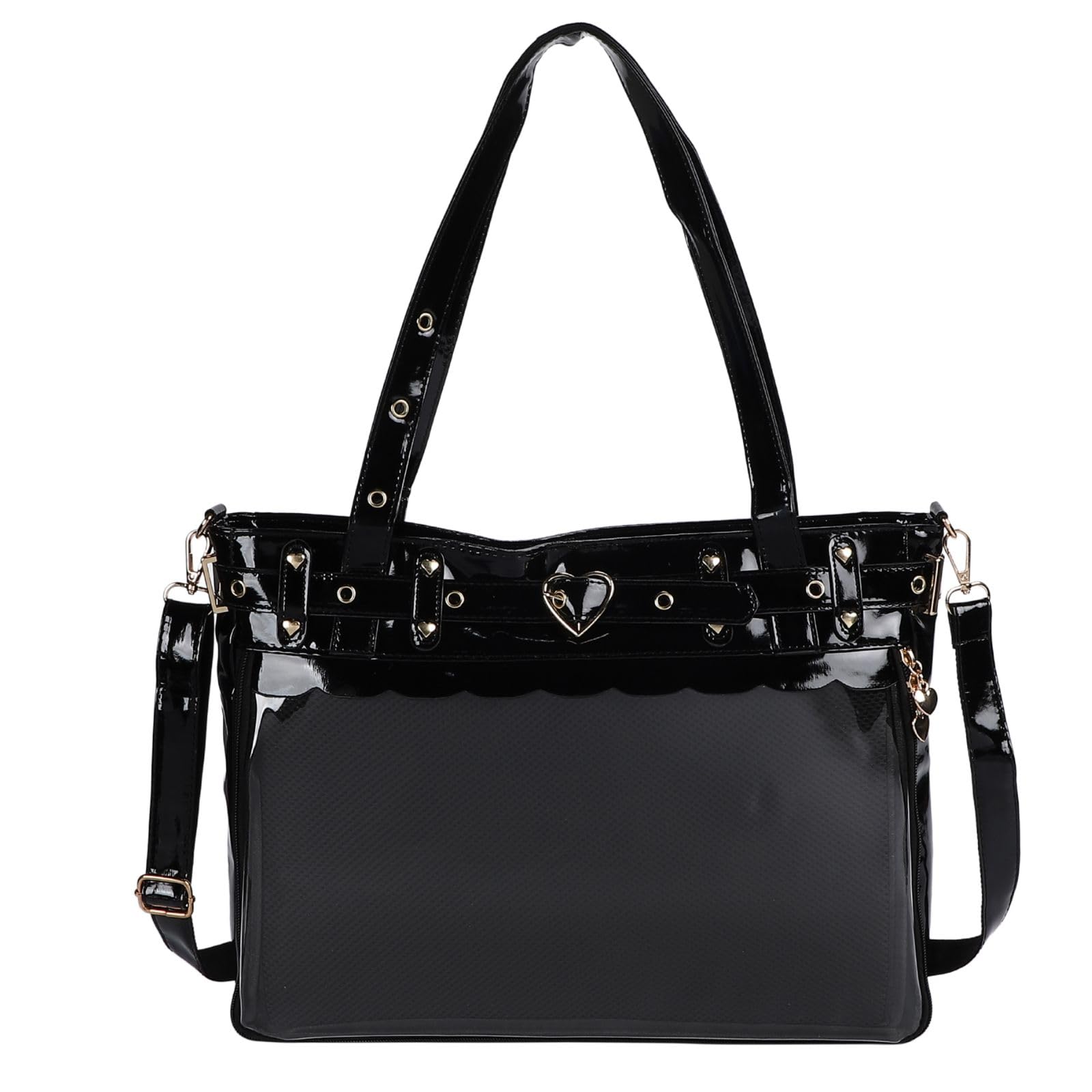 

Harugio Ita Tote A4 Large Tote Black and Heart Ita Sheet Bag, Bag, Size, Bag, White, Cute, Stylish, Gothic, Design, Bag, Bag, Merchandise, Event, чорний