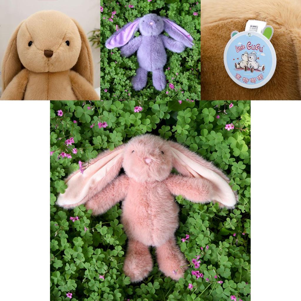 Cute Multi-color Cartoon Long Eared Rabbit Plush Toy Doll For Kids And Girls Comfort Gift