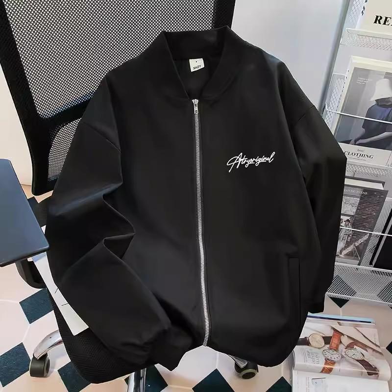 Men's Oversized High Street Baseball Bomber Jacket - Spring/Autumn Trend