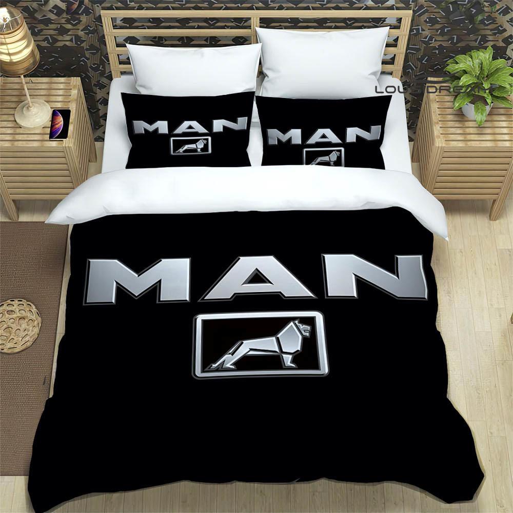 M-Man truck Set Biancheria da Letto Stampata Retrò set squisito di biancheria da letto copripiumino set piumone set biancheria da letto lusso regalo di compleanno