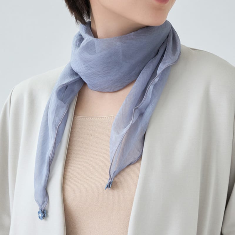 

meminn daily silky scarf 9colors(select 1) Silky Scarf (Black)