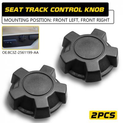2PCS For 2008-2010 Ford F250 F350 F450 F550 Super Duty Track-Seat Adjust Knob EA