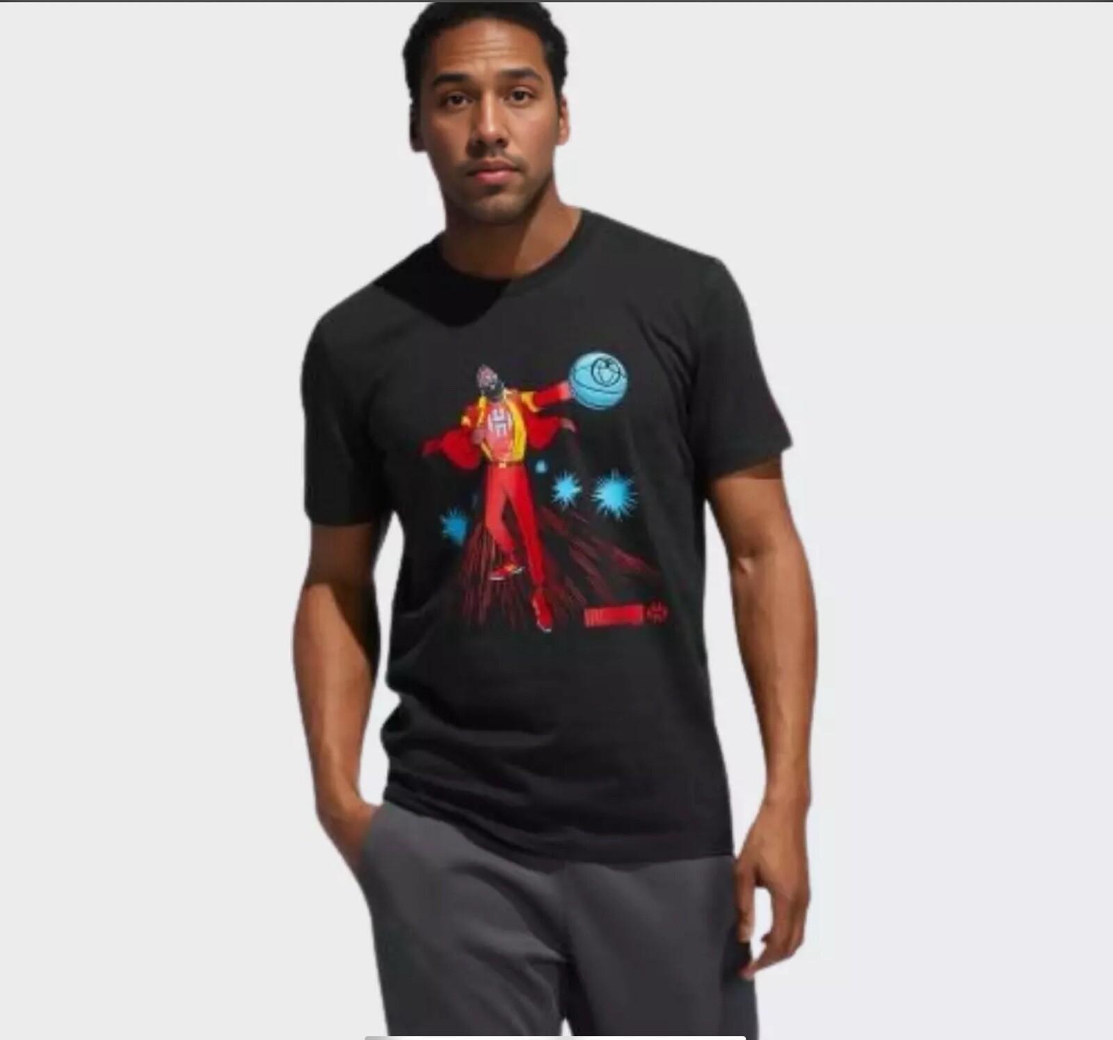 Marvel Harden Edition Avengers 2xl Basketball Iron Man Black T-Shirt - DU6717 S