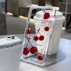 Full Screen Red Cherry Phone Case For IPhone 16 15 14 13 12 11 Pro Max X XR XS 7 8 Plus SE For IPhone 16 15 14 Plus Case Funda