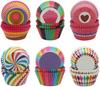 Cake Topper, Pastry Decoration Tool, Kitchen Accessories, Rainbow Cake Paper Lining, Cup Cake, Baking Pan, Muffin Box, 100Pcs