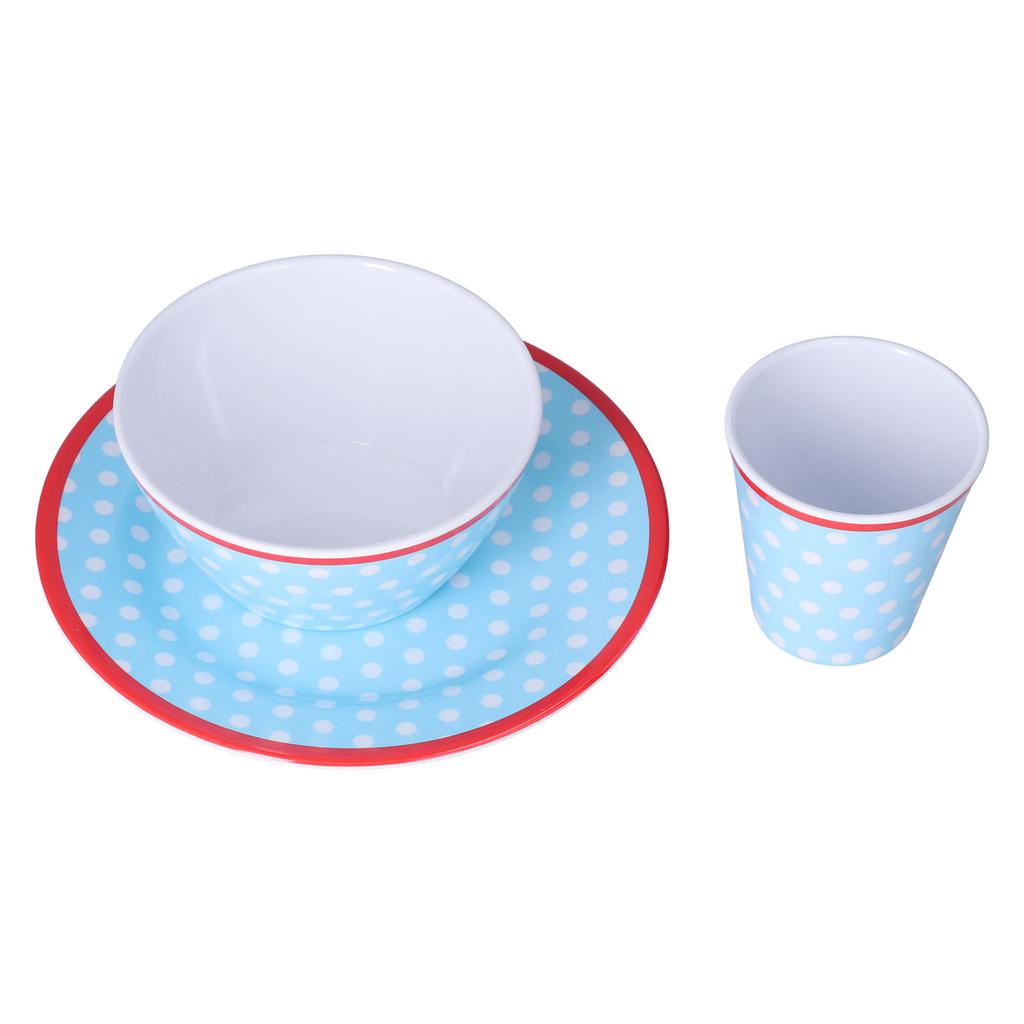 3 Piece Set of Salad Tableware Fruit Snack Plate Bowl and Cup Set Salad Tableware