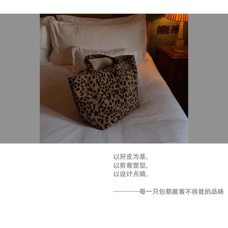 New ALA Leopard Print Tote Bag Cowhide Horse Hair Casual Shoulder Women's Large Capacity