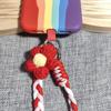 Flower Mobile Phone Lanyard 120cm Braided Hanging Rope Universal Phone Holder Strap  Bag