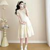 2026 Summer Fresh Korean-Style Mid-Length Maternity Dress: Youthful, Slimming, and Tummy-Covering Design