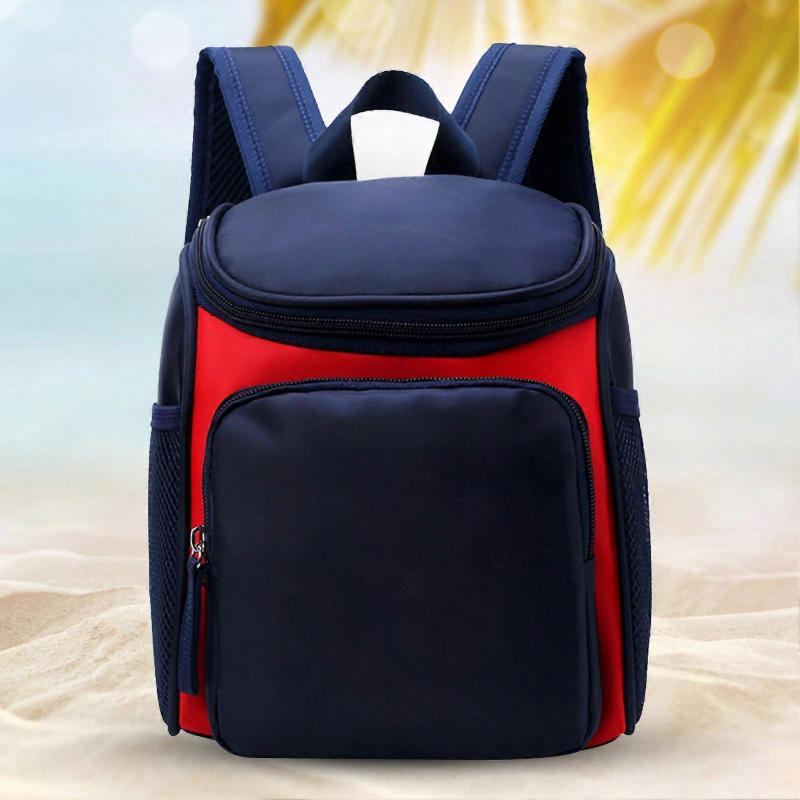 Fashionable Cute Cartoon Superman Kindergarten Kids Schoolbag Children Backpack (Dark Blue)