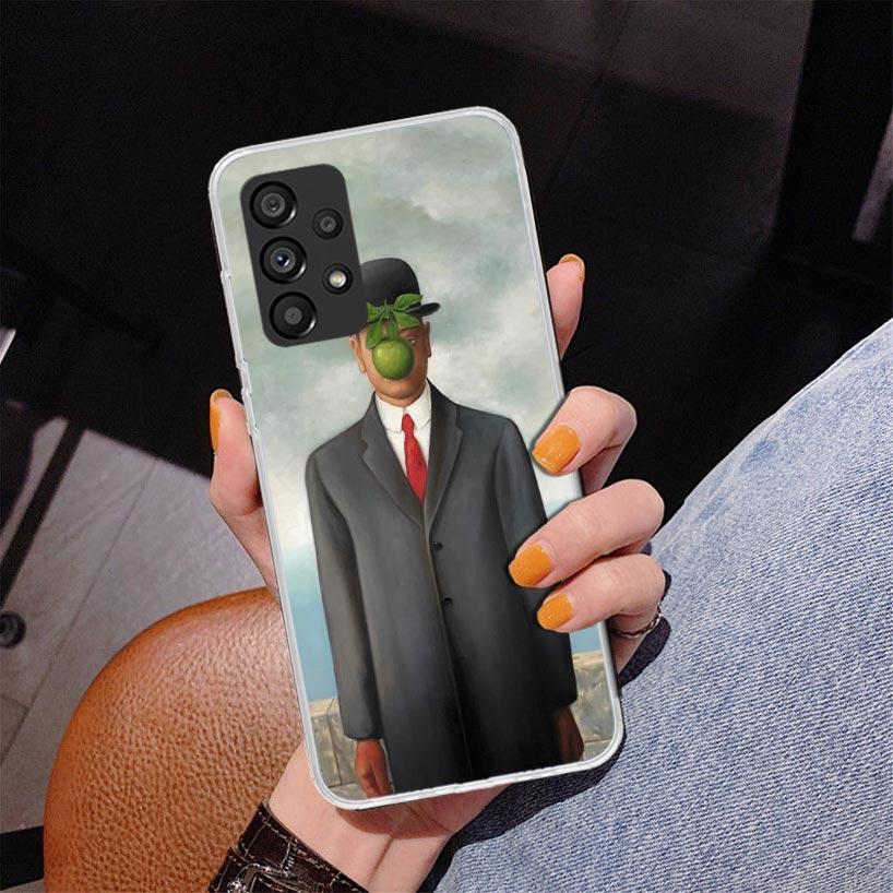 

Rene Magritte Art Phnoe Case for Samsung Galaxy A17 A37 A57 A16 A26 A36 A56 A15 A14 A13 A55 A54 A53 A35 A34 A33 A25 A24 A23 A52 Samsung A16