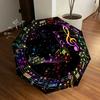 1pc Music Notes Themed High-quality Umbrella,Automatic Opening and Closing Umbrella,Multi-functional Umbrella G0811036