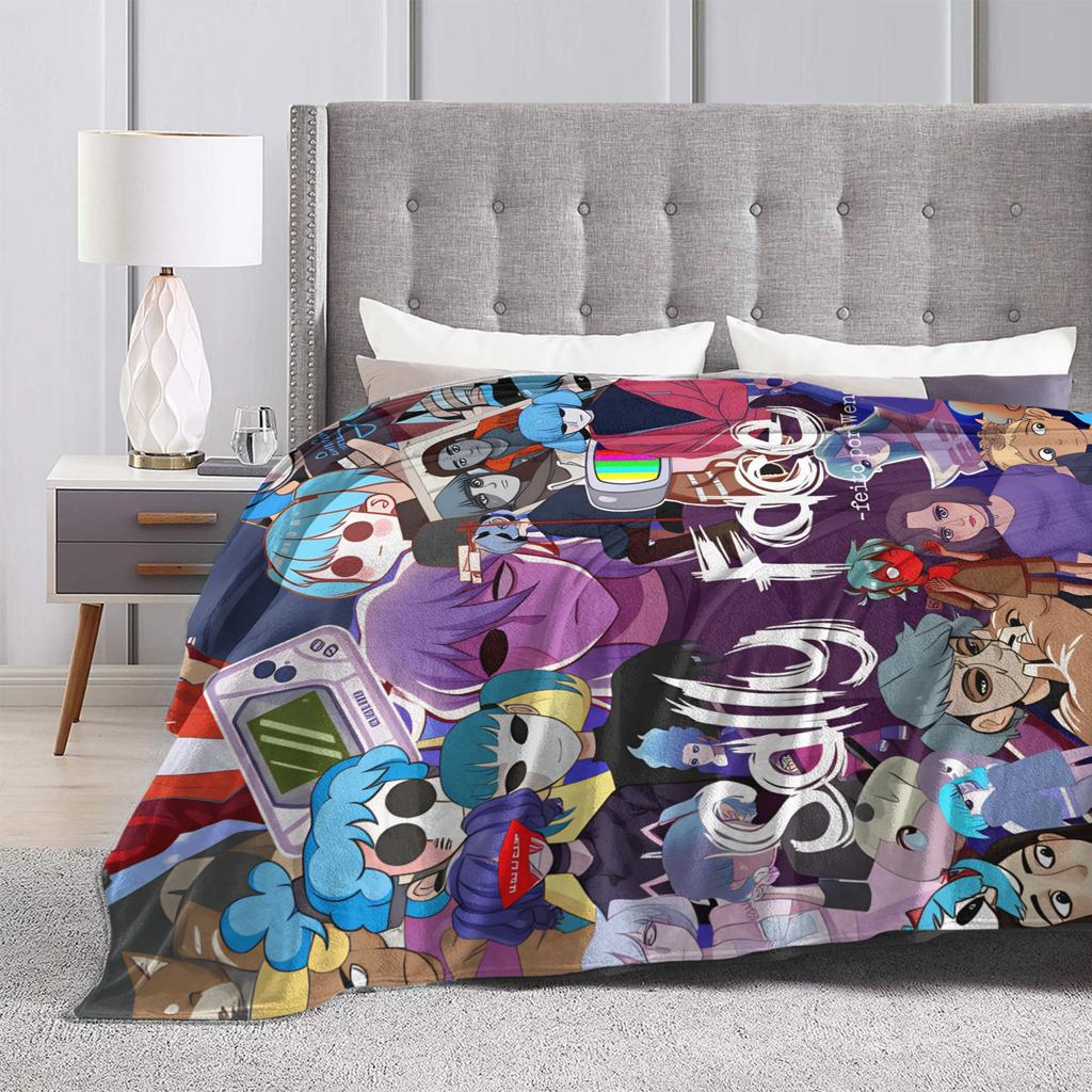 Sally Face Spiel Anime SF Decke Super Warm Lustige Plüsch Überwurfdecke Für Studenten Heimdeko Flanell Tagesdecke Bettbezug
