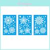 Christmas Snowflake Static Stickers Decal Set For Window Decoration With Pvc Material For Holiday Festivities
