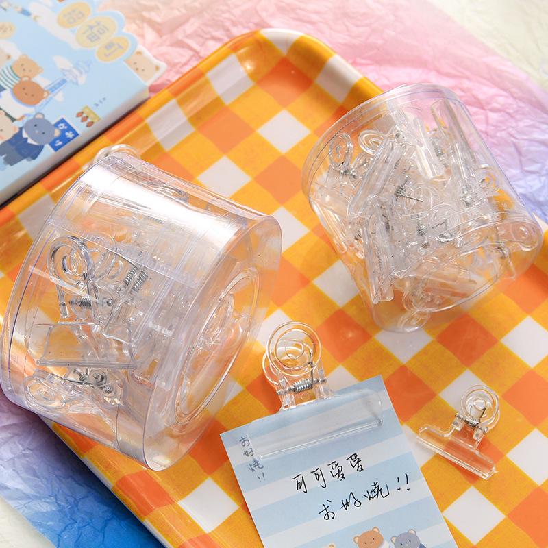Transparent Multi-Functional Clip: Small Size for Papers, Tickets, and Snack Sealing