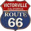 Vintage Route 66 Square Metal Tin Sign Garage Home Bar Decor 20x20cm