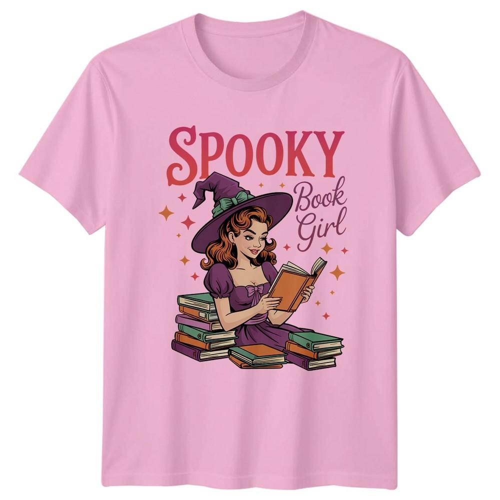 Spooky Book Girl Unisexs TShirt Witchy Reading Halloween Gift For Her