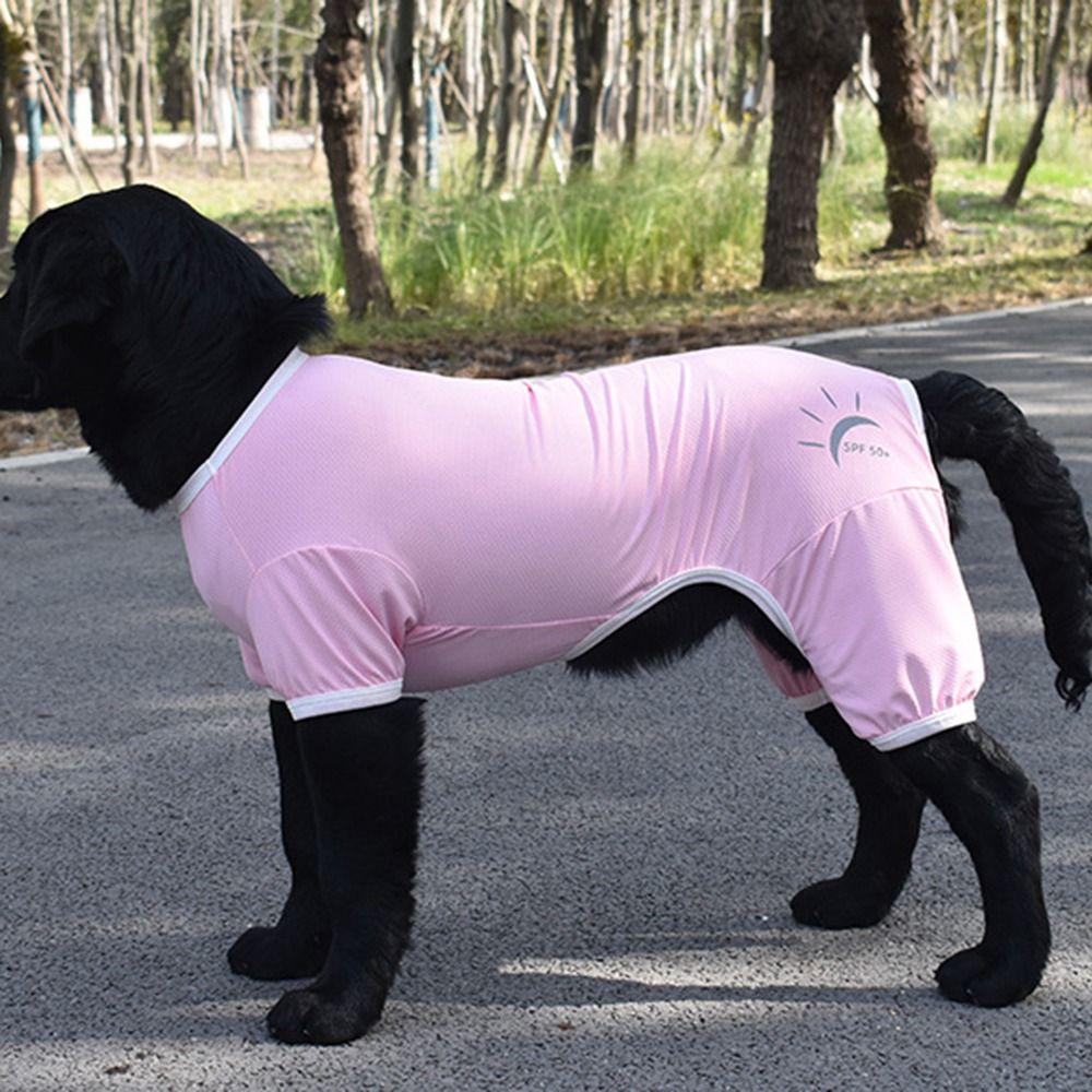 Solid Color Pet UV Protection Clothes Elastic Dogs Apparel Comfortable Dogs Cool Shirts  Summer