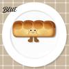 Soft Fabric Pencil Pouch Cute Bread Case Plush Large Capacity Pen Pouch