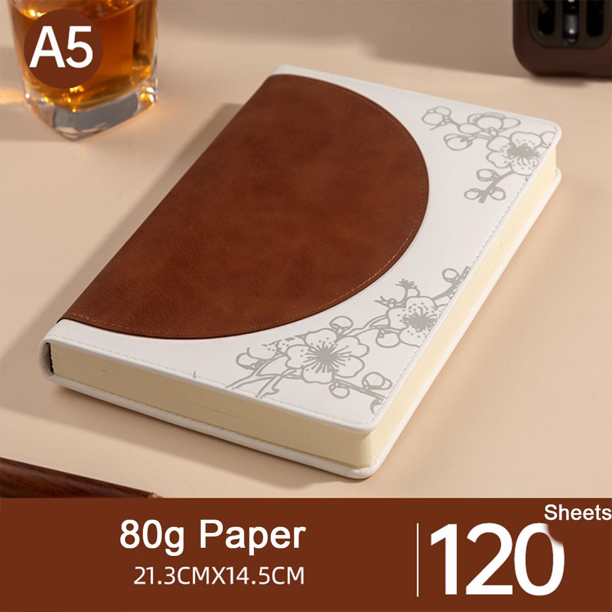 

Кожаный деловой блокнот формата А5, студенческий дневник, журнал для записей рабочих встреч, путевой дневник, книга для выписок, 120 листов, 240 страниц A5