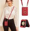 Crossbody Leather Cards Solt Wallet Bag Case For Samsung Galaxy Z Flip 7 6 5 4 5G Flip5 Finger Ring Holder Lanyard Pocket Cover