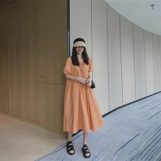 2023 Loose-Fit Maternity Cotton & Linen Skirt for Spring/Summer