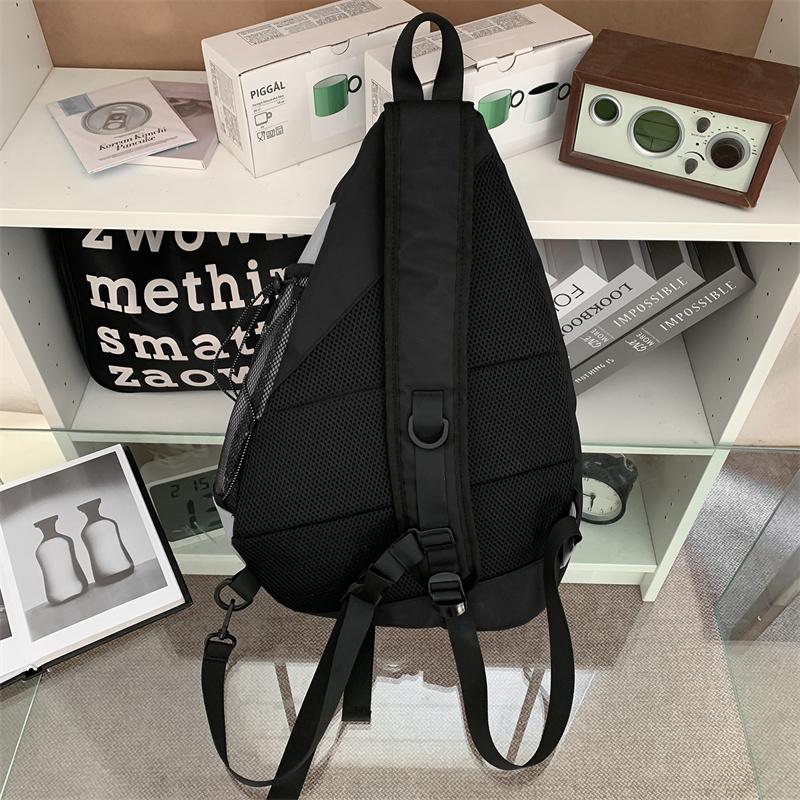 Retro Wasserabweisende Sport-Brusttasche mit großem Fassungsvermögen Studenten-Umhängetasche