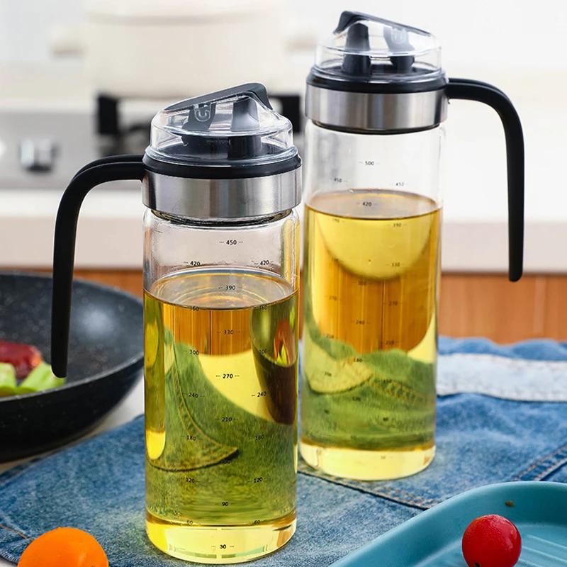 2PCS Oil Dispenser Sauce Bottle Glass Storage Bottles Spice Glass Oil Spray Vinegar Cooking Seasoning Bottle Kitchen Tools