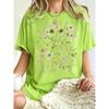 T-shirt da Donna con Stampa di Bellissimi Grappoli di Fiori Estate Oversize Manica Corta Girocollo Magliette in Cotone Y2K Top Sportivi Donna