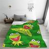 Kermit The Frog Blanket Flange Textile Decor Portable Super Soft Throw Blankets For Home Office Plush Thin Quilt