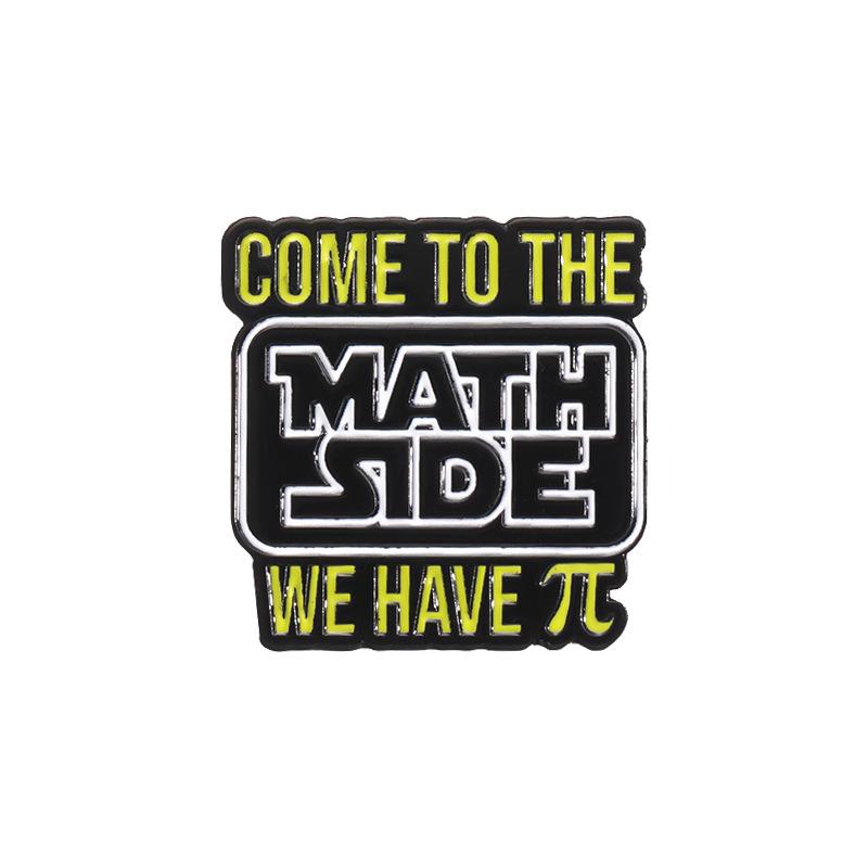 

Math Academic Creative Series Cartoon Brooches Unique Metal Pins For Gifts Students QHXZ2192