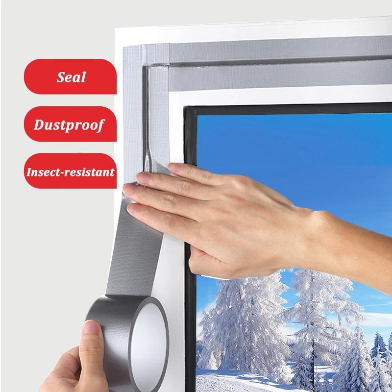 1pc 5/10/20m Window Sealing Tape Self Adhesive Seam Sealing Strip Strong Dustproof Waterproof Duct Tape Door Weather Stripping