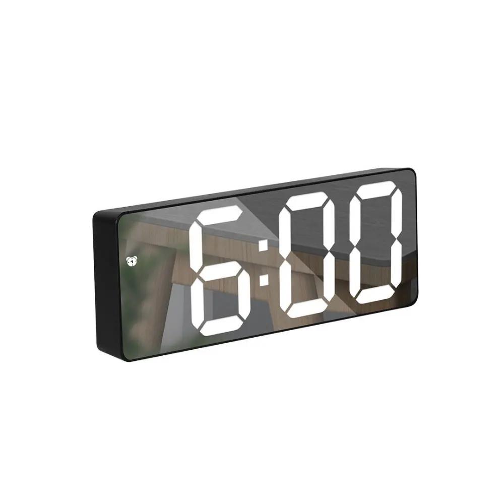 

Акриловый/зеркальный будильник с электронными часами, настольный цифровой момент, украшение для спальни, стол и аксессуары, умные часы, светодиодное пробуждение