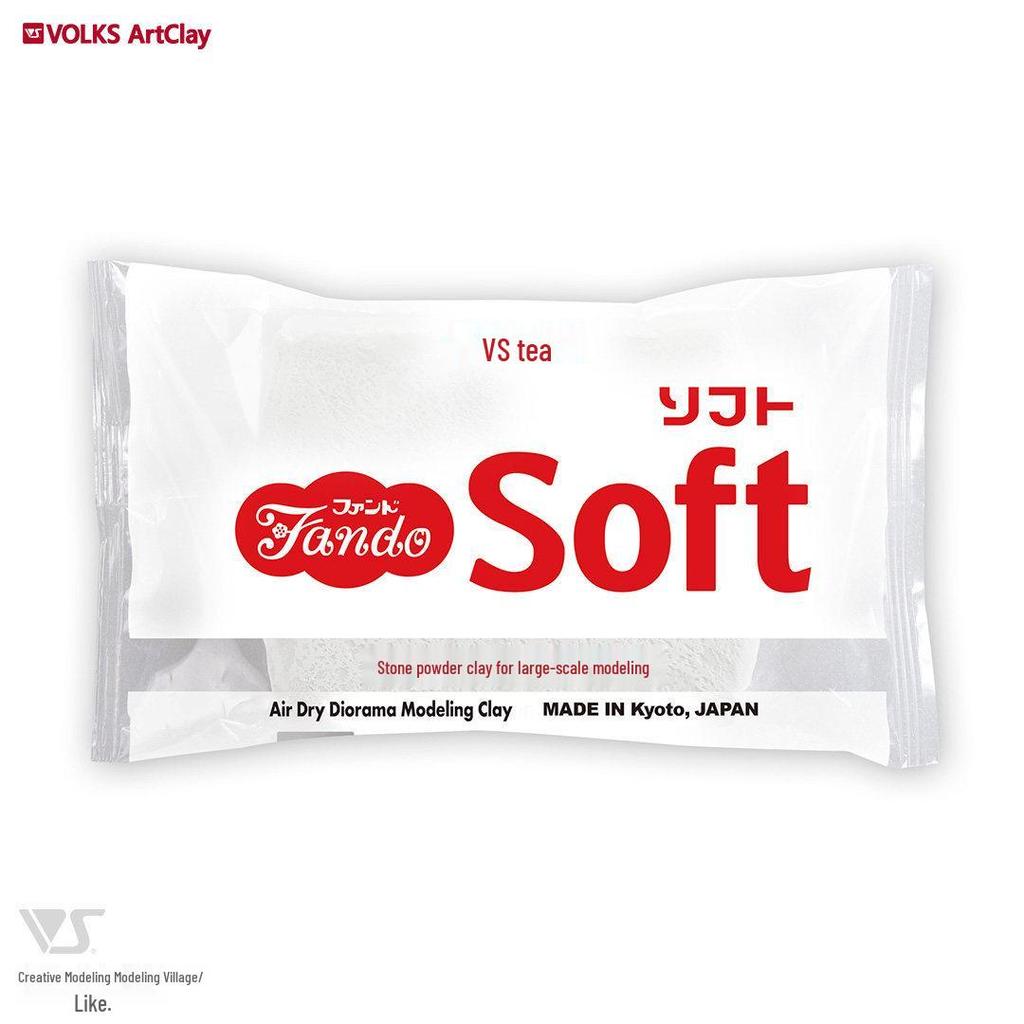 Ladoll White Air-Dry Clay Kit 500g - No-Bake DIY Stone Clay for Figures