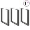Vidaxl Nogi Do Stolika Kawowego, 3 Szt., Antracyt, 90X(72-73) Cm, Stal