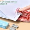 Transparent Labor-saving Flexible Book Order Household Mini Small Stapler Creative Student Desktop Stapler School Supplies New