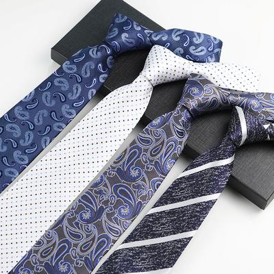 Herren Business Gentleman Casual Professionelles Kleid Kleid Hochzeit Bräutigam Streifen 8cm Hand Krawatte