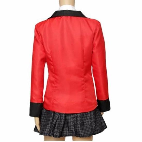 ZOMOZO Jabami Yumeko Cosplay Wig Halloween Costume Adult Uniform 7-Piece Set Outfit