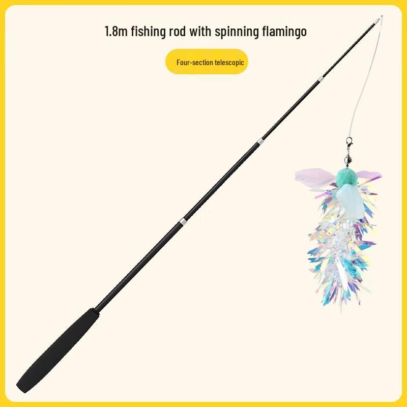 Retractable Cat Teaser Wand Set