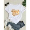 Casual Short-Sleeve T-Shirts for Women, Model , Featuring a Round Neck, Suitable for Spring, Summer