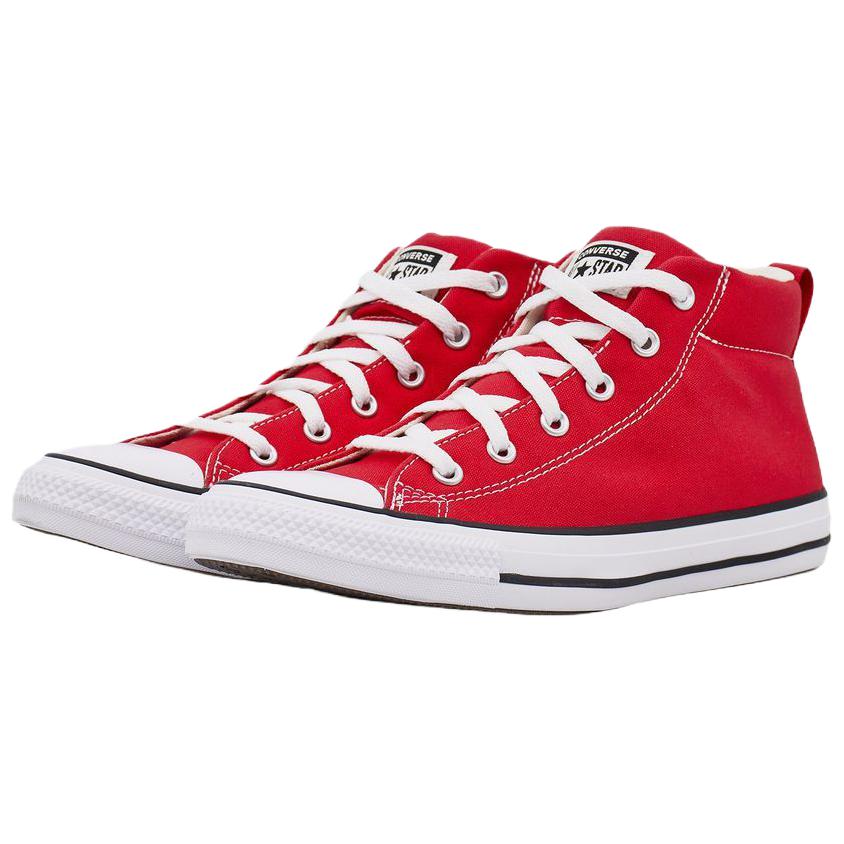 Converse Chuck Taylor Stagionali Comode Versatili Mid-Top Scarpe in Tela Unisex Sneakers Rosse A16694C