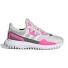 adidas Originals Flex Collection Abrasion Resistant Breathable Low Top Kids Lifestyle Shoes Gray Pink Sneakers FX5320