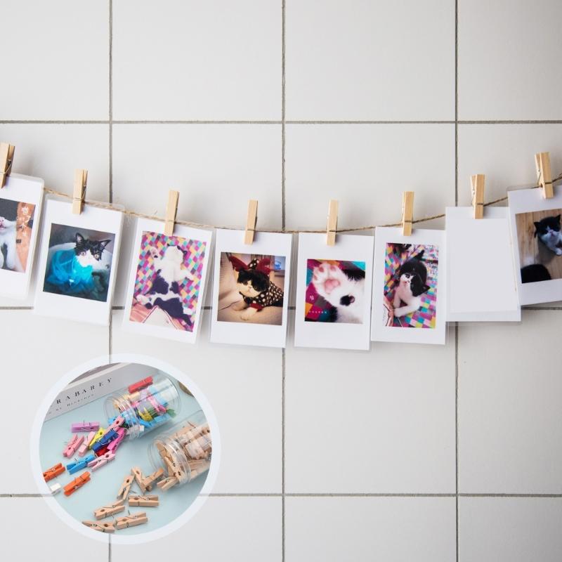 Wood Push Pin Cork Board Decorative Thumb Tacks Irregular Shape Map Tacks Marking Pin for Bulletin Board Paper