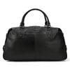 Leather Men'S Travel Bag Large Capacity Black Handbag First Layer Cowhide Shoulder Bag 20 Inch Duffel Bag Fitness Bag