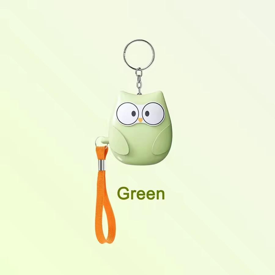 Owl Self Defense Alarm Flashlight Outdoor 130 Db Personal Anti Wolf Alarm with LED Light for Women Security Protect Keychains